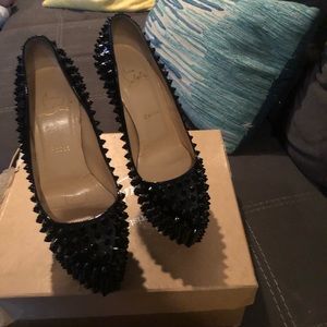 Spiked black Christian Loboutin